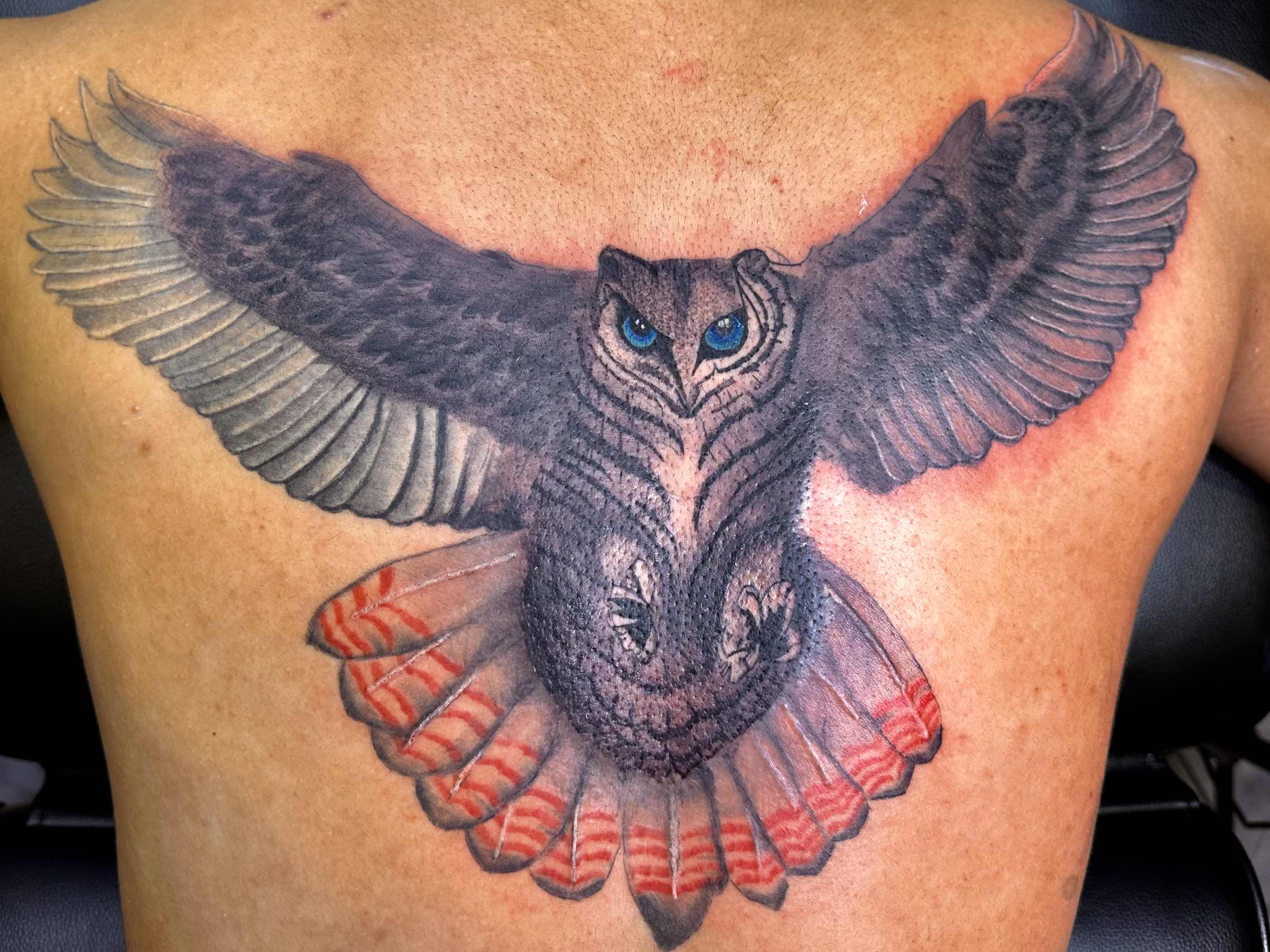 Realistic Owl Tattoo by Alonzo Gonzales