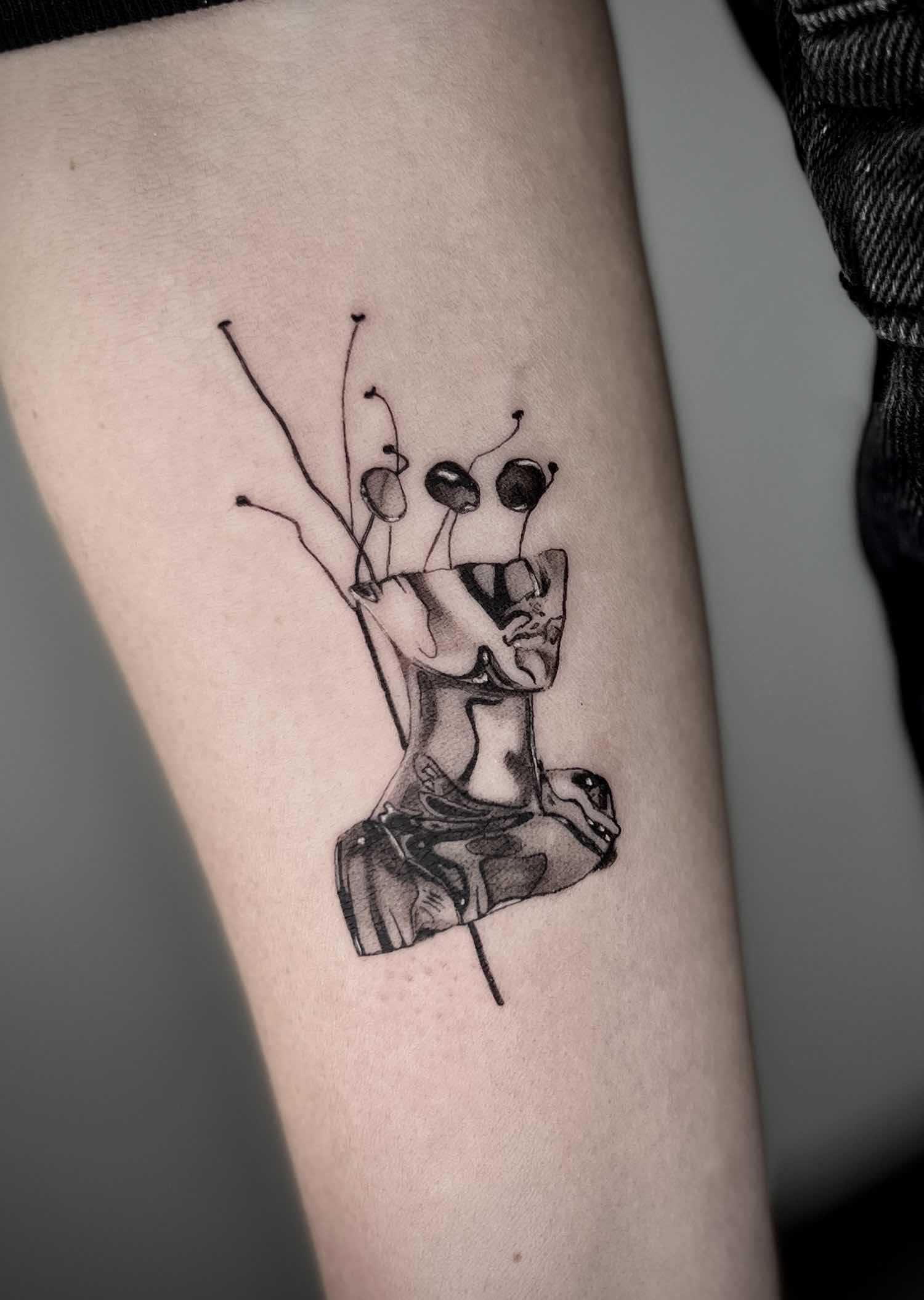 Arm Fantasy Tim Burton Puppet Tattoo by Art Junkies Tattoos