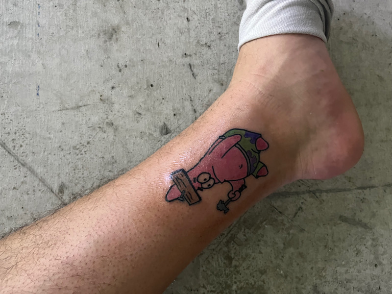 Spongebob Tattoo  Etsy Australia