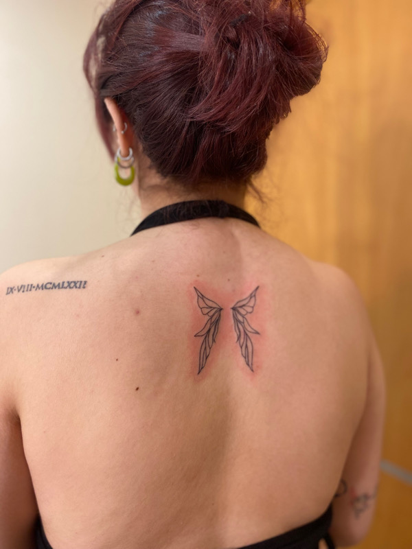gothic fairy wing back tattooTikTok Search